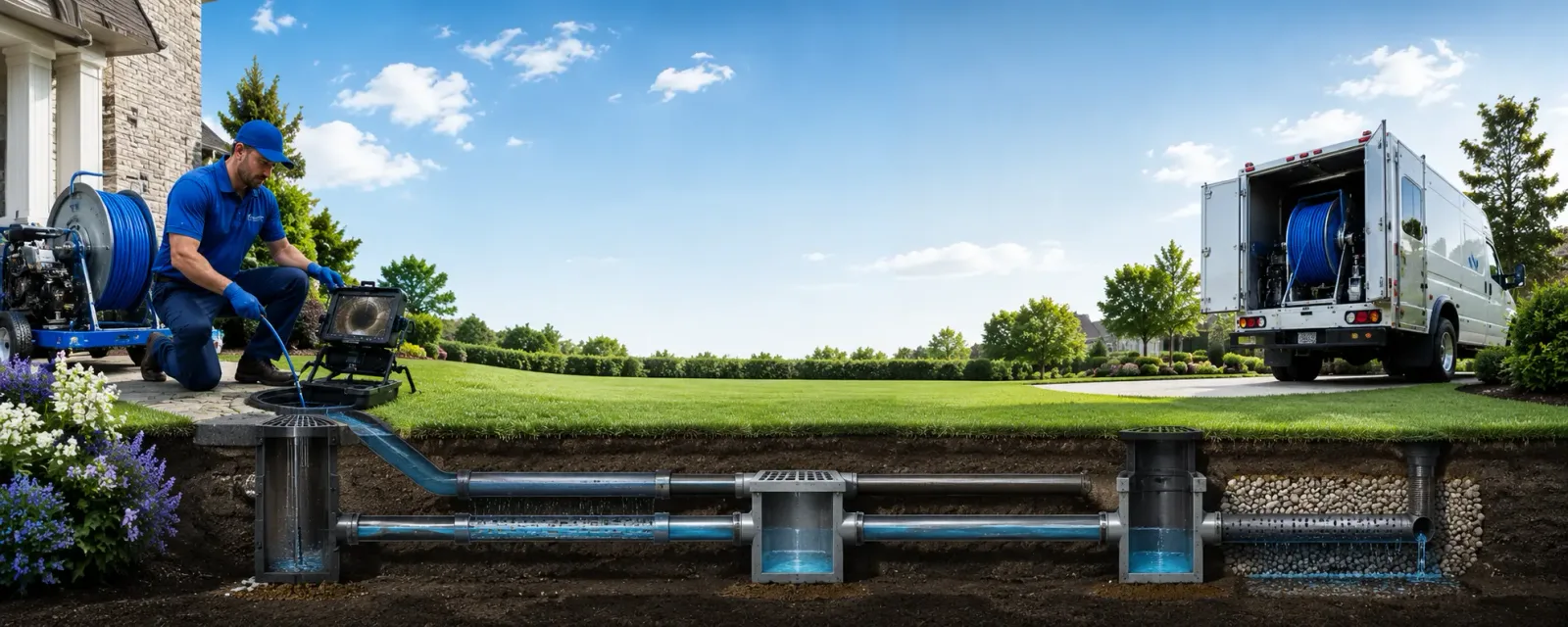 Outdoor drain cleaning information for Fairview, WV